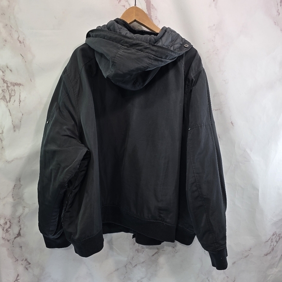 Torrid Jacket Womens 6 6X Black Coat Hooded Bomber Shell Quilted Synthetic - Picture 5 of 15